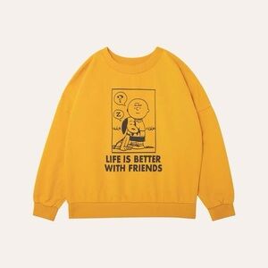 The Campamento x peanuts snoopy and Charlie sweatshirt 3Y